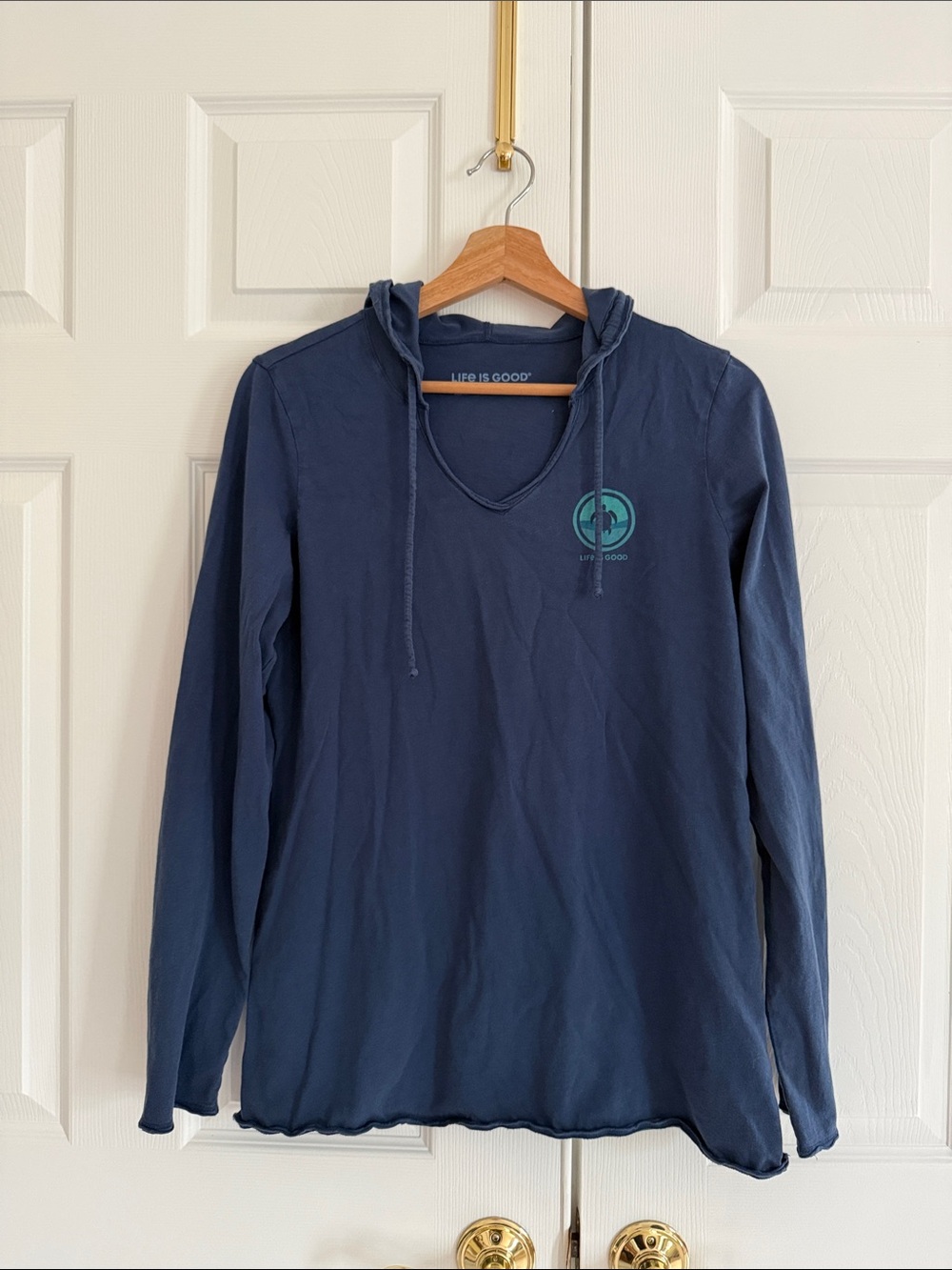 Life Is Good Navy T-shirt Hoodie